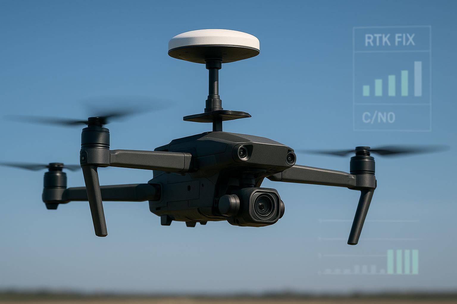 Antenna Quality in GNSS–IMU Fusion for RTK Drones