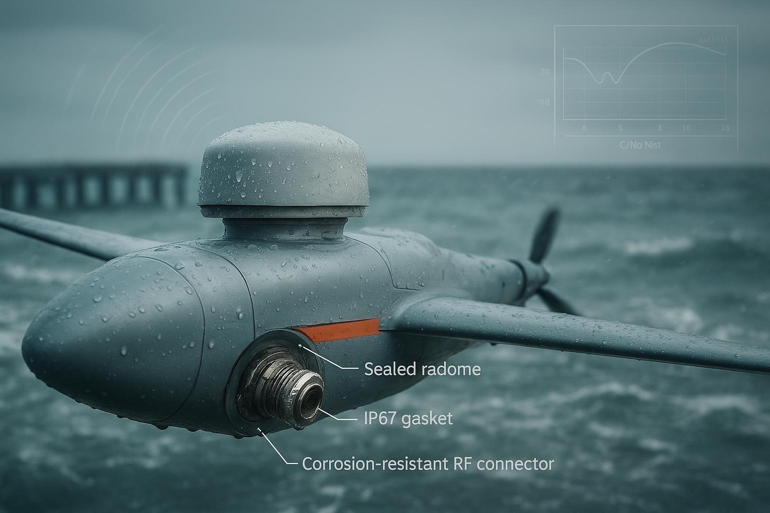 Marine GNSS Antenna Lifespan: Salt Spray, Humidity, IP67