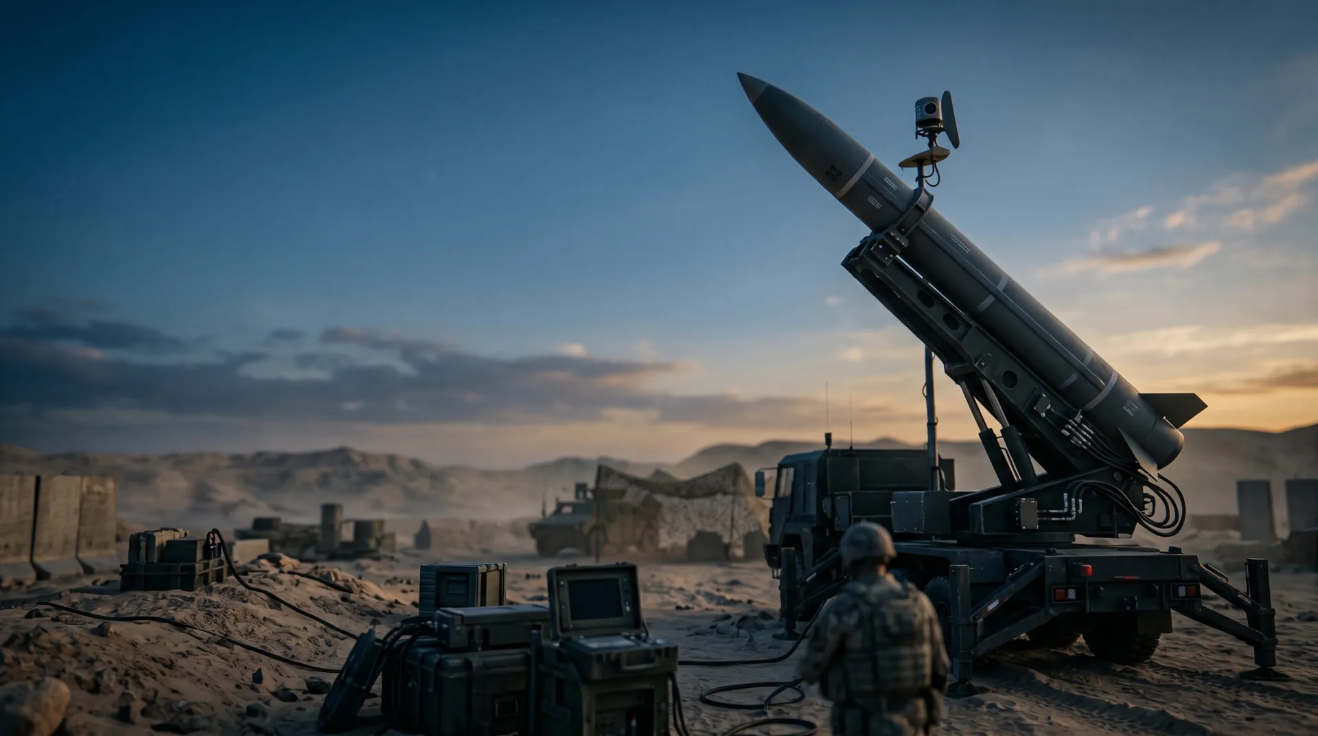 Military command center operating defense communication systems
